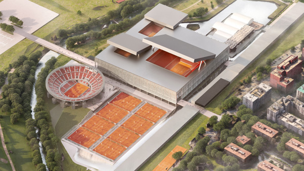 New stadium by Perrault at La Caja Mágica