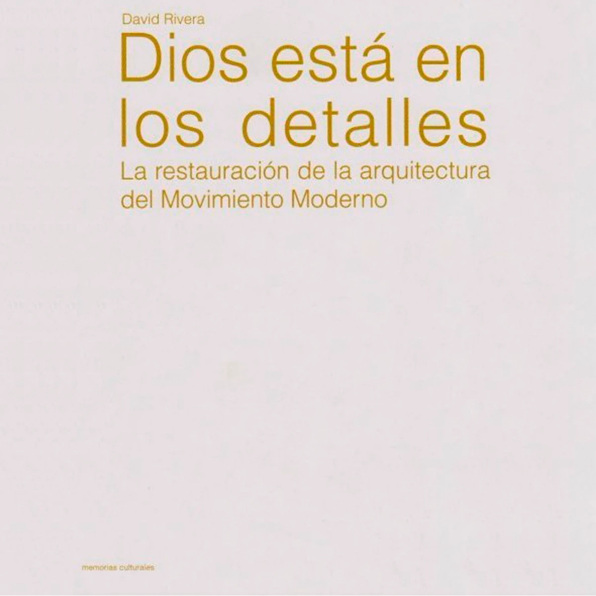 Dios está en los detalles