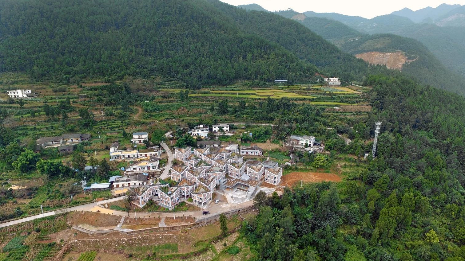 Reconstrucción del pueblo de Jintai