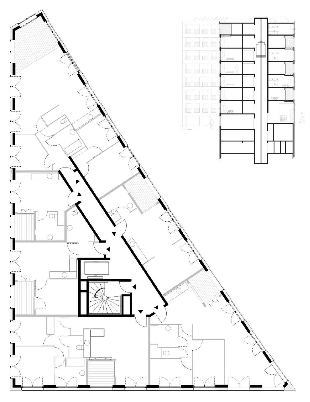 40 viviendas y comercio