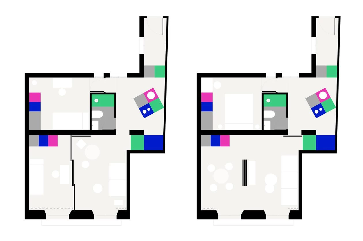 Vivienda-estudio CMYK en Madrid