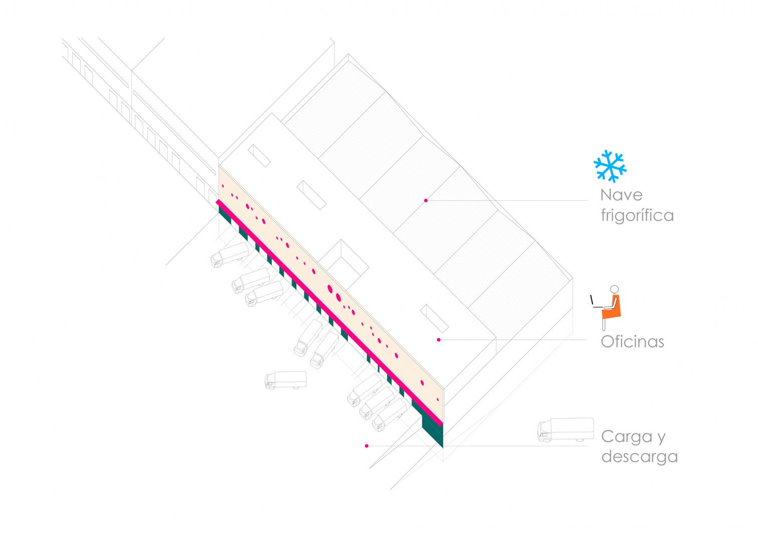 Frutas Eloy, Nave y oficinas en Mercamadrid, Vallecas.