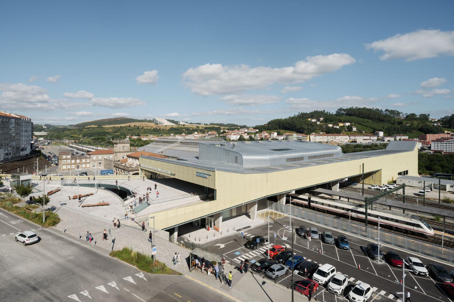 AVE high-speed train station and walkway, Santiago de Compostela
