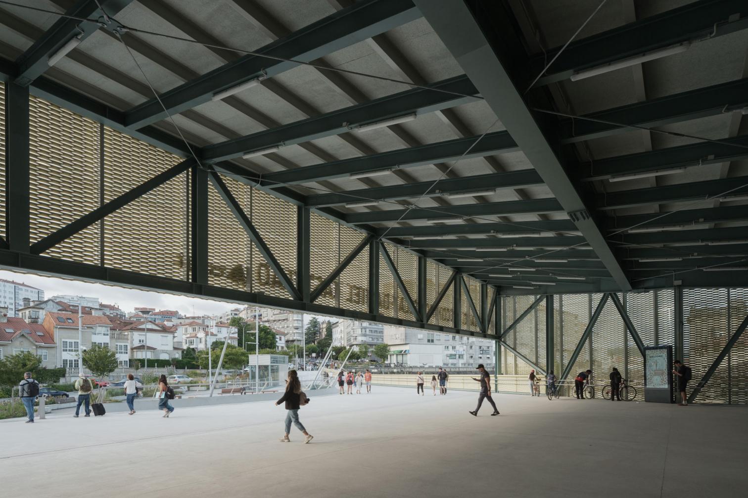 AVE high-speed train station and walkway, Santiago de Compostela
