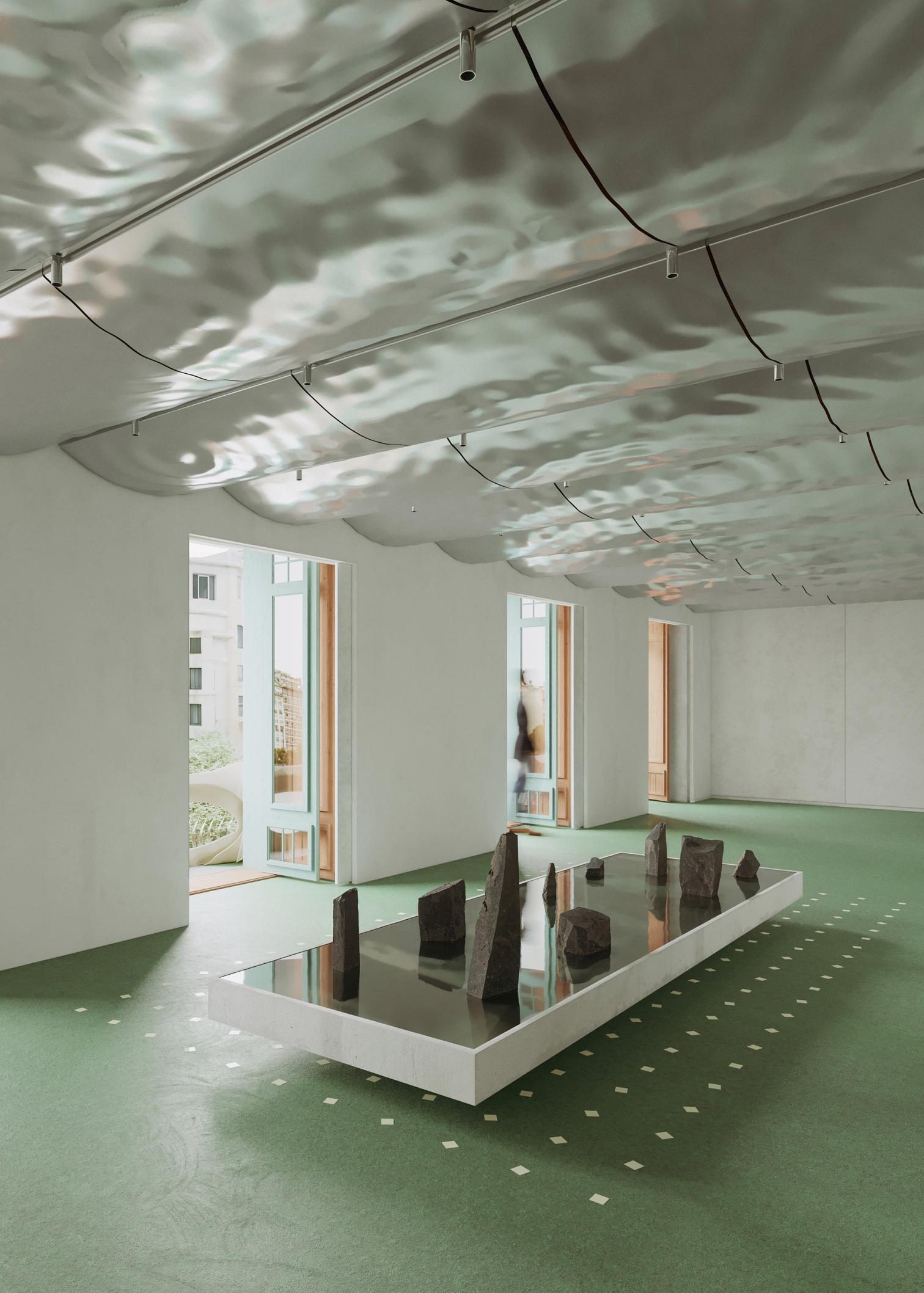 Contemporary art gallery at Casa Batlló in Barcelona